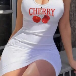 Robe cherry collante 3156