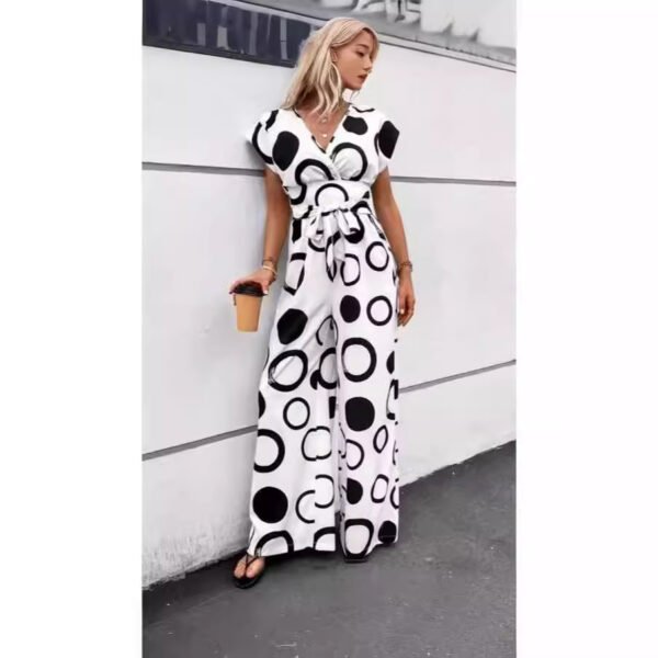 Haut élégant femme à col V 3947 – Image 2
