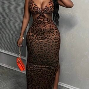Robe mi-longue sexy tendance